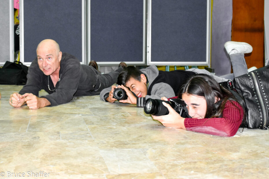 Bruce Shaffer with Photography Students